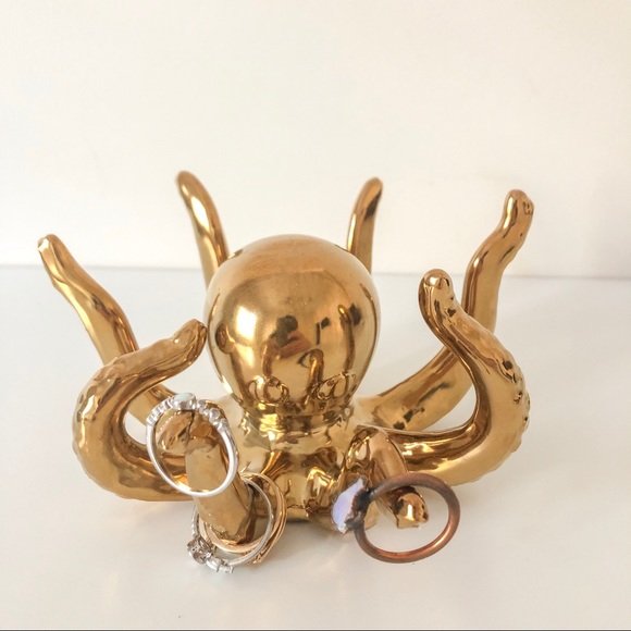Other - Gold Octopus Ring Holder